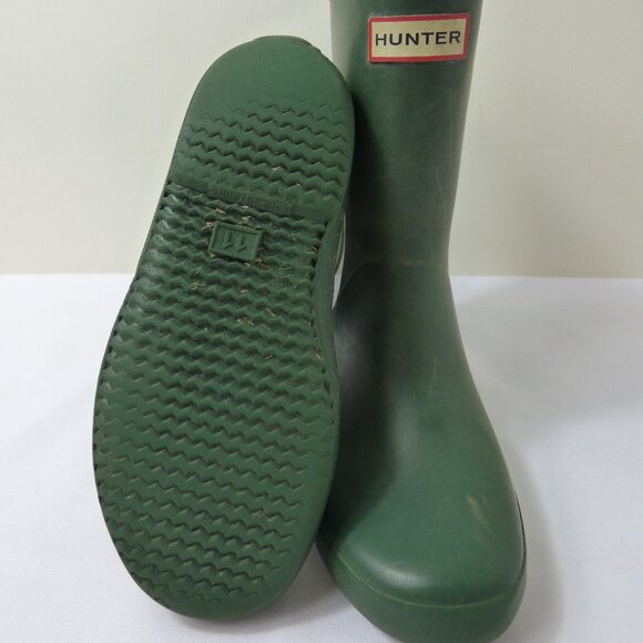 Hunter Boots Green Toddler Rainboots, Size 12 - Picture 3 of 3